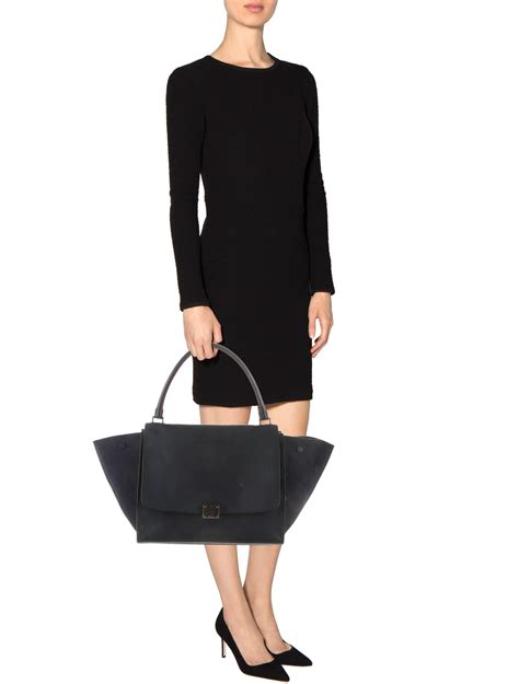 celine black medium trapeze bag|Celine tote bag buy online.